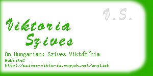 viktoria szives business card